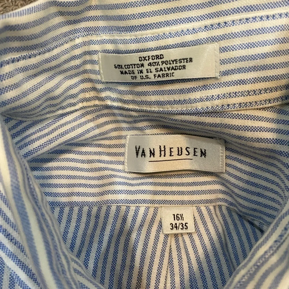 Van Heusen Striped Dress Shirt 16 1/2 34/35 - Picture 5 of 7
